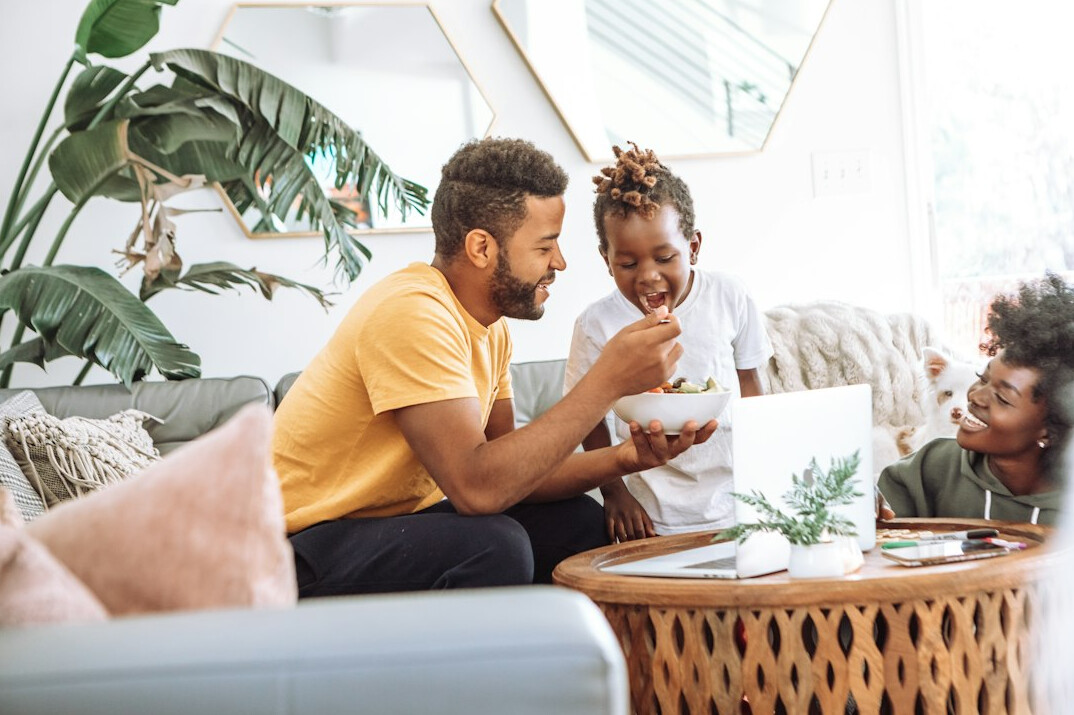 family budget planning meeting